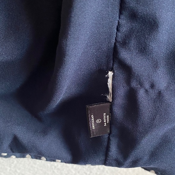 Ann Taylor Navy and White Polka Dot Blazer - Picture 13 of 14